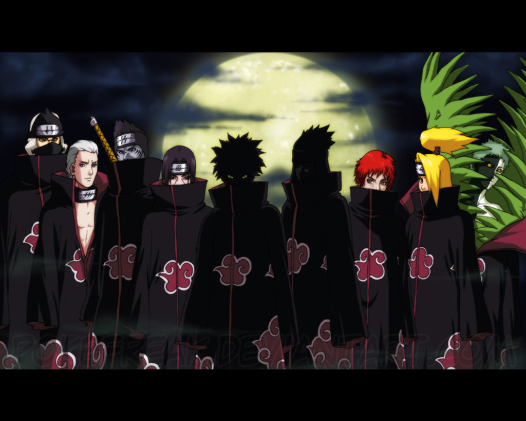 Essa é a idade dos membros da Akatsuki em Naruto Shippuden