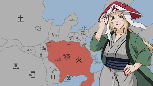Grandes Países do Mundo Shinobi em Naruto