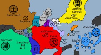 Conheça os Cinco Grandes Países do mundo de Naruto