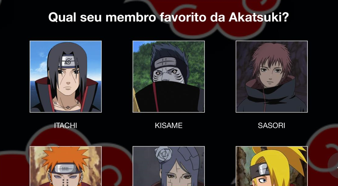 Qual seu personagem da Akatsuki preferido ?