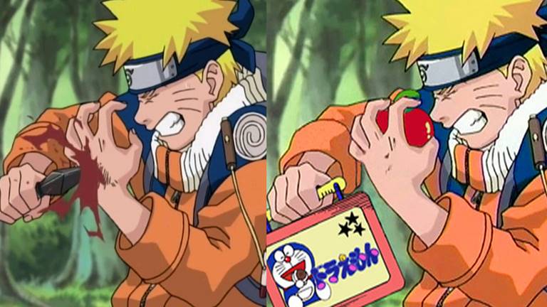5 cenas que sofreram censura em Naruto e você não viu