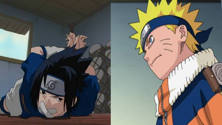 O Naruto deu uma surra no Sasuke nos primeiros episódios e pouca gente notou