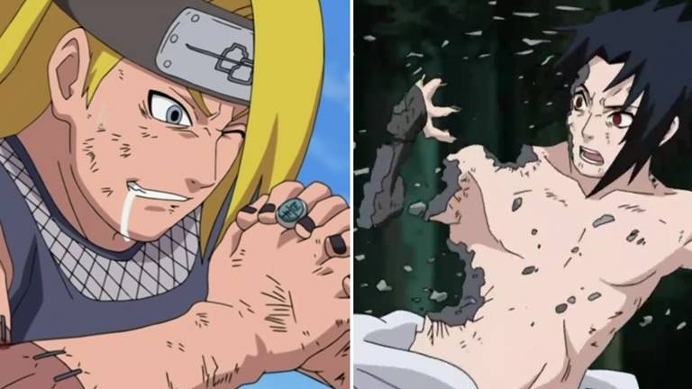 Afinal, o enredo realmente salvou Sasuke em sua luta contra Deidara em Naruto Shippuden?
