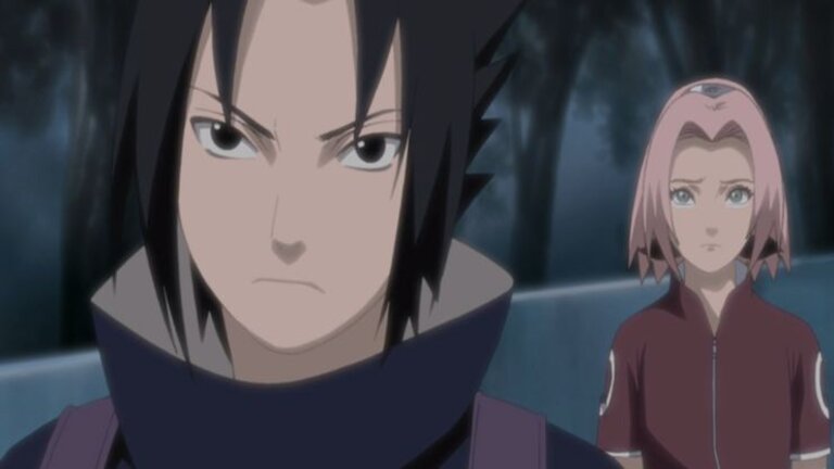 Qual a reação do Sasuke ao saber da morte de Jiraiya em Naruto Shippuden?