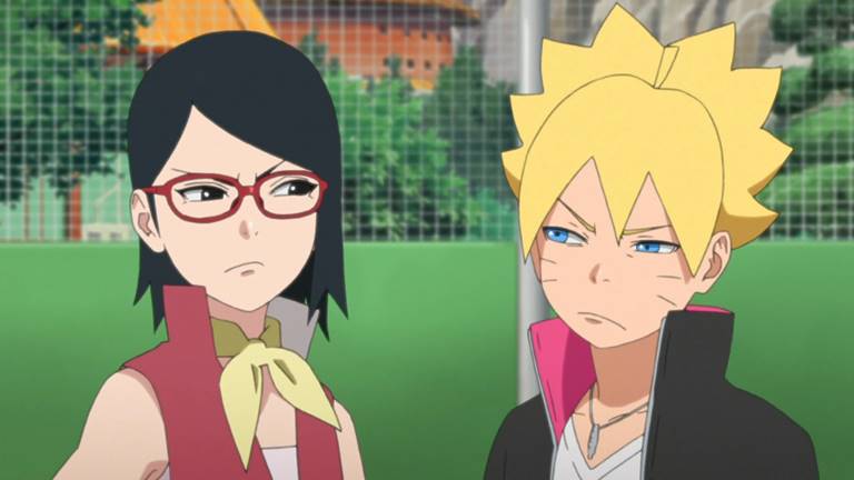 Por que o Boruto parece o Sasuke enquanto Sarada parece com o Naruto?