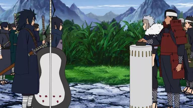 Por que Madara lutava com uma "guitarra" como arma ninja? O que tinha de tão especial nela em Naruto?