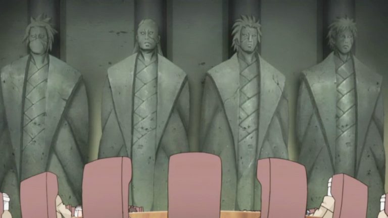 Quais outras vilas de Naruto Shippuden possuem estátuas dos Kages?