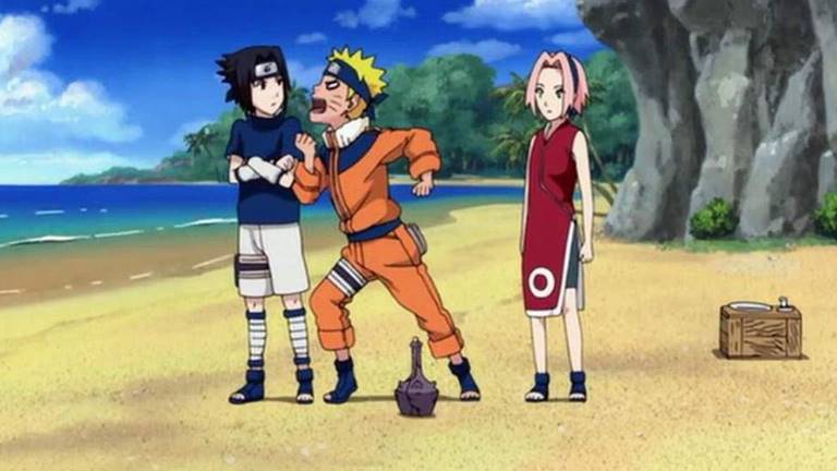 Conheça o episódio raro de Naruto onde ele vai para a praia