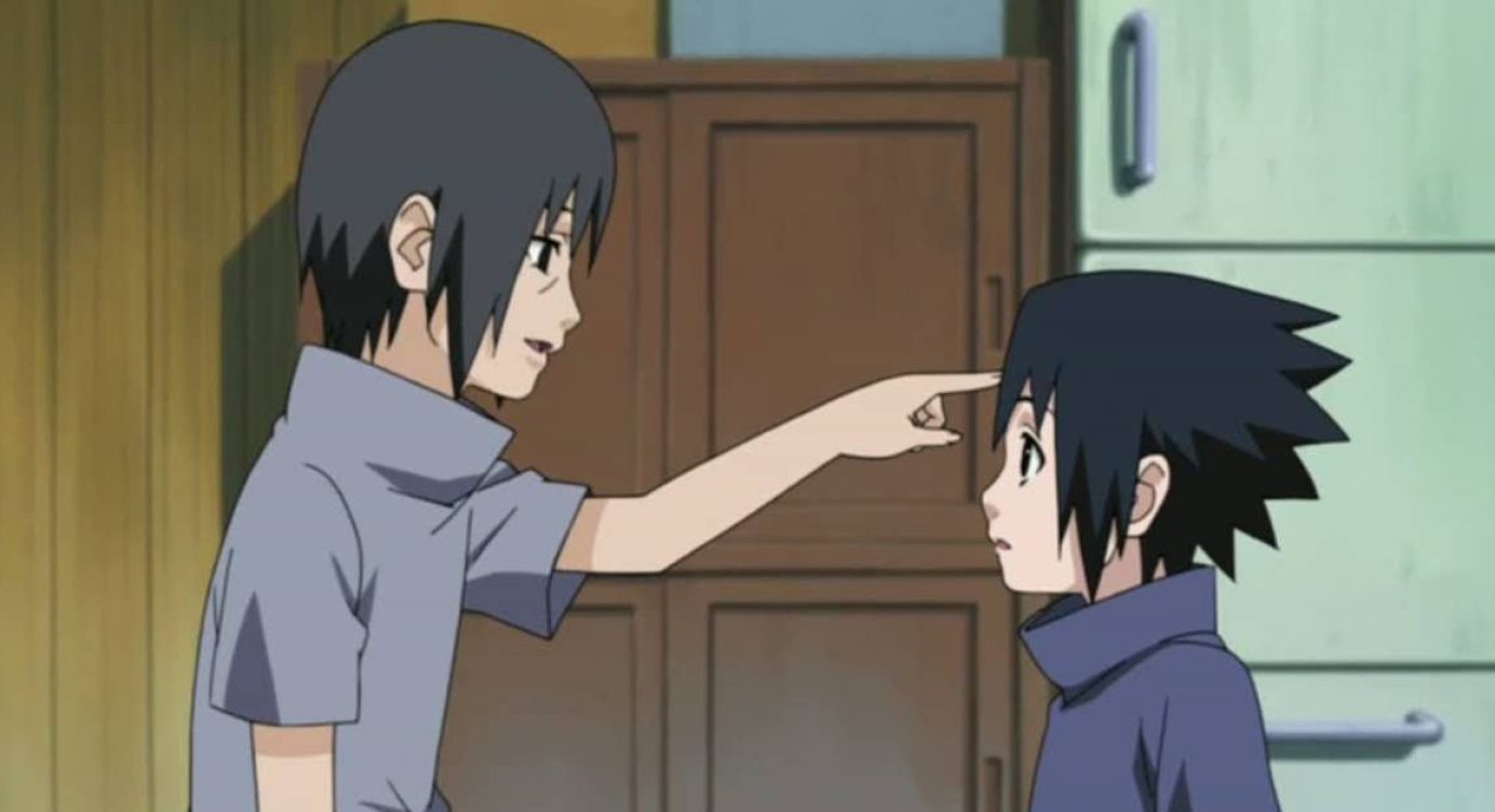 Qual o significado do toque na testa de Itachi e Sasuke em Naruto Shippuden?