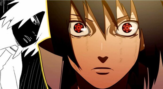 Arte imagina o Sasuke de Naruto clássico com a marca do Karma
