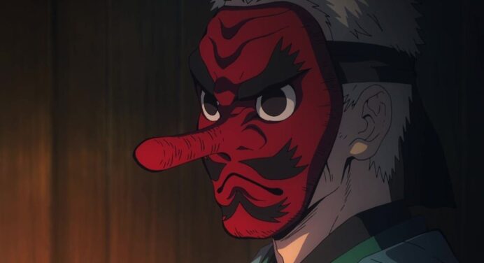 Veja como é o rosto de Sakonji Urokodaki em Demon Slayer