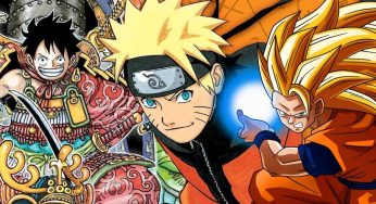 Goku, Naruto e Luffy se unem em uma arte épica criada por fã