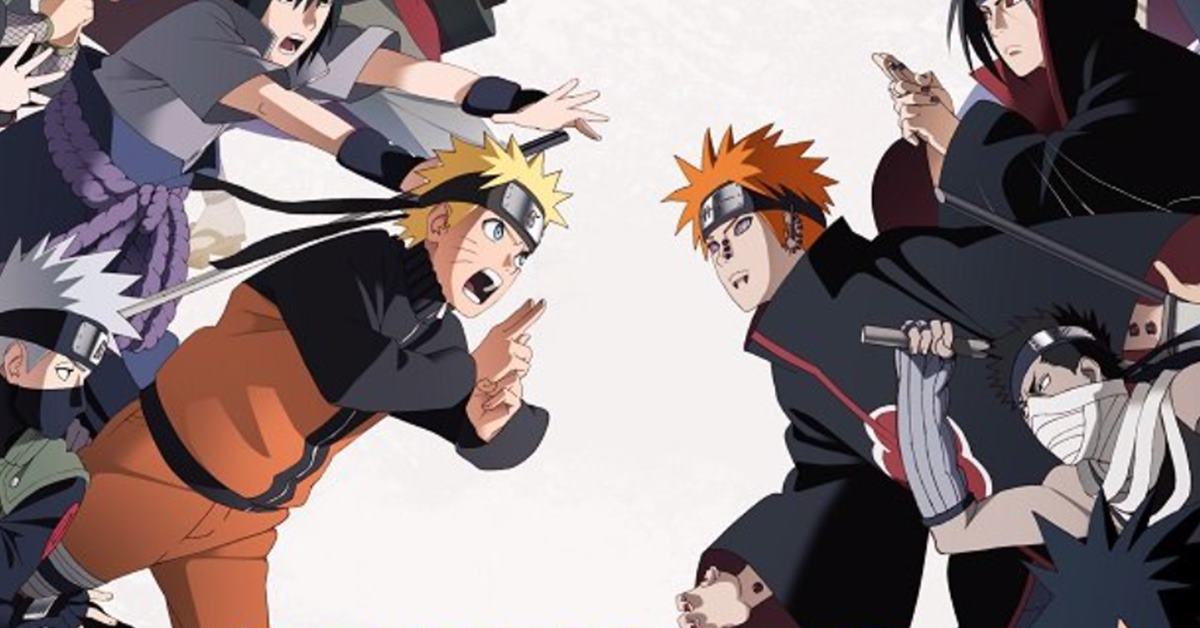 Naruto enfrenta a Akatsuki em nova arte para comemorar o 20º aniversário