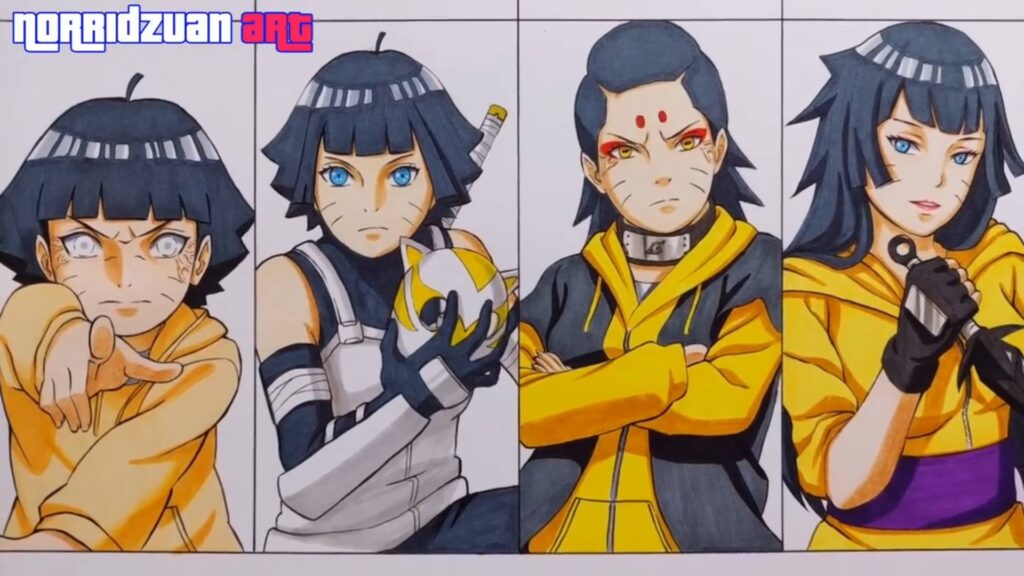 Naruto - Artista imaginou como seria o visual adulto da Sarada