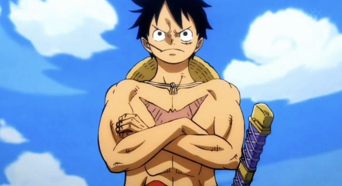 Como Luffy conseguiu a sua cicatriz no peito?
