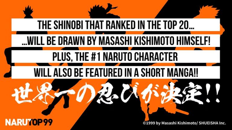 Masashi Kishimoto vai desenhar mangá do personagem mais votado na enquete global de Naruto