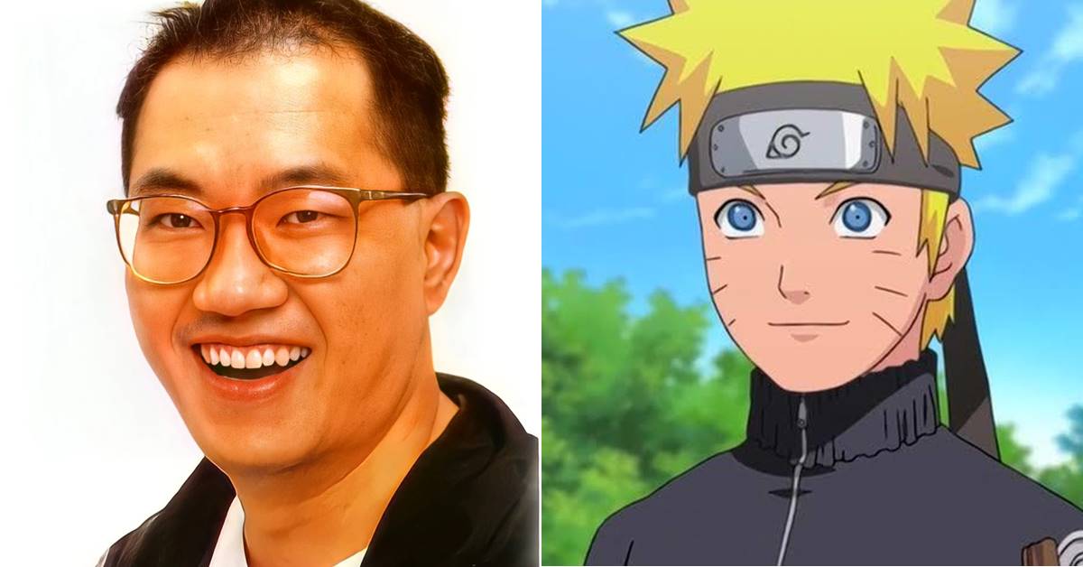 Confira o dia que o criador de Dragon Ball desenhou o Naruto com seu estilo