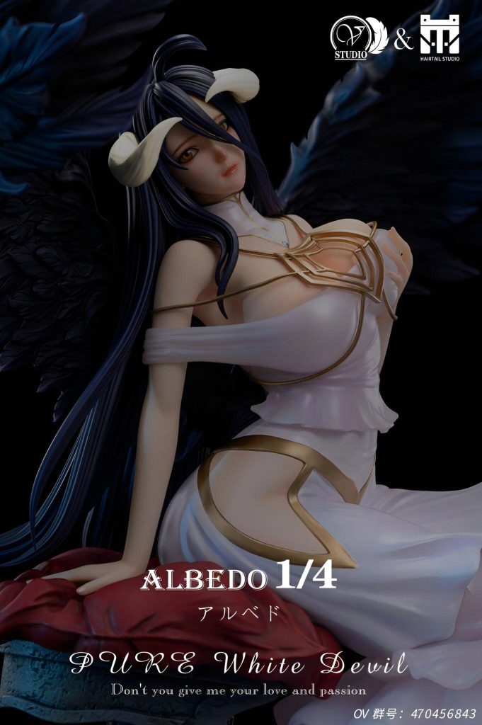 Overlord: Albedo aparece nua em uma figure sensual