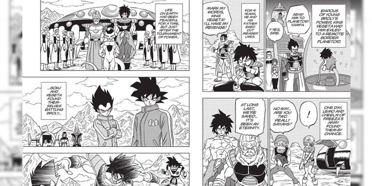 Imagens do mangá de Dragon Ball Super: Broly