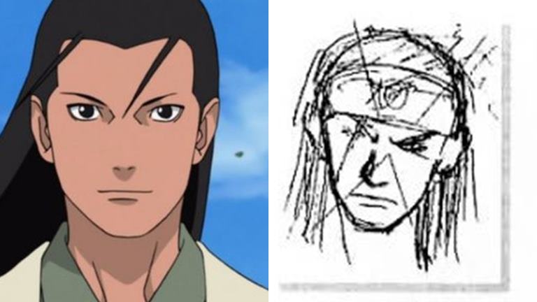 Este era o visual original de Hashirama e ele era muito diferente em Naruto Shippuden