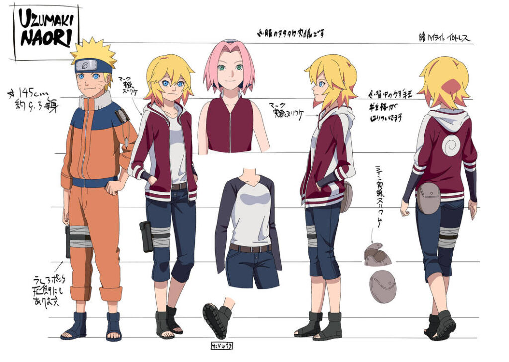 Este seria o visual dos filhos de Naruto caso ele tivesse se casado com  Sakura - Critical Hits